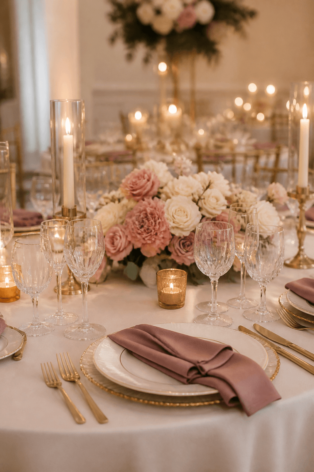 Wedding tablescape detail